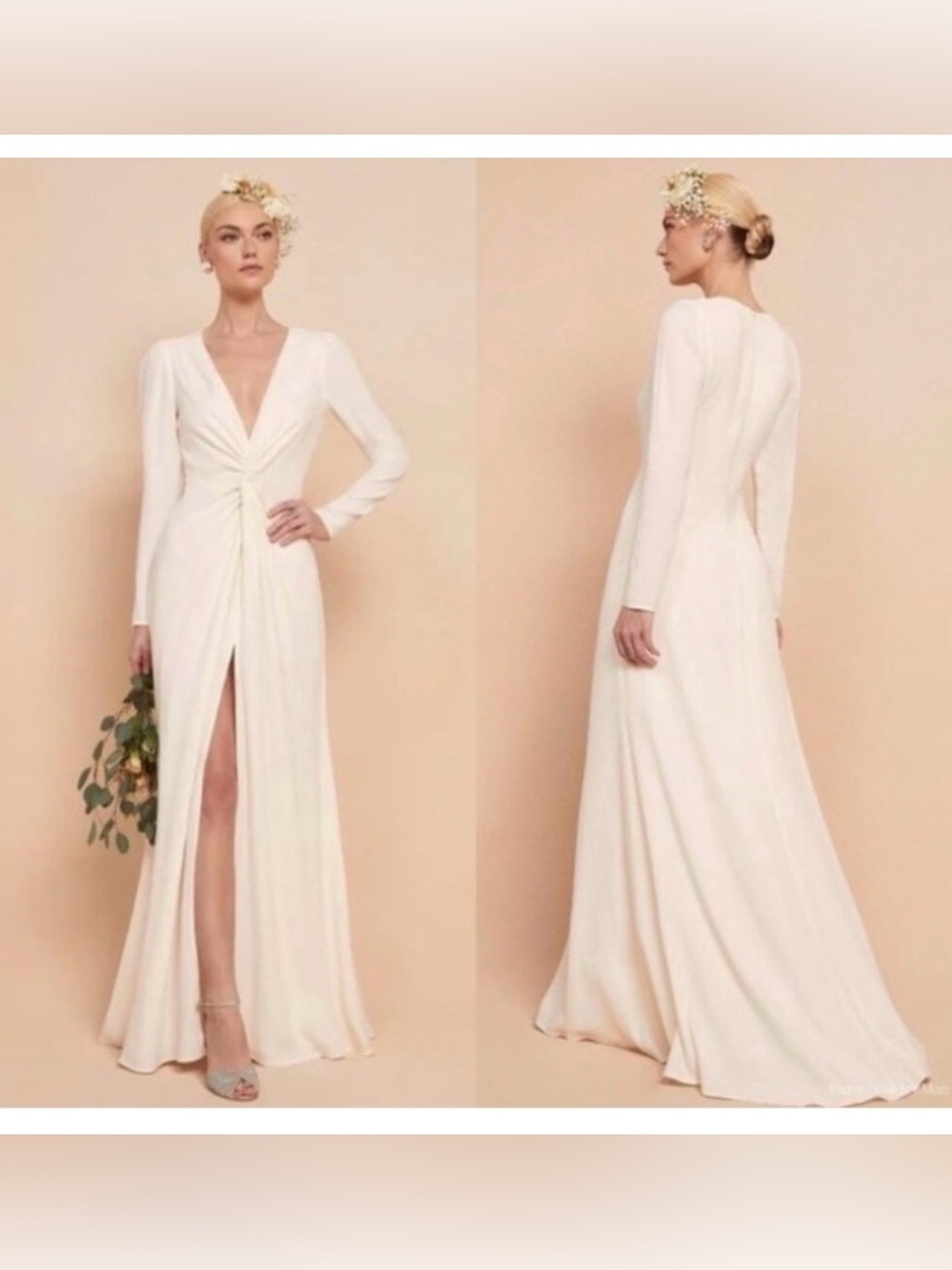 NWT-Reformation Gatsby Wedding Dress in Ivory- Size 6